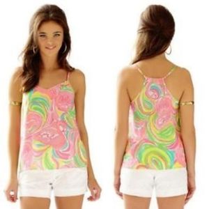 Lilly Pulitzer Silk Dusk Tank XS